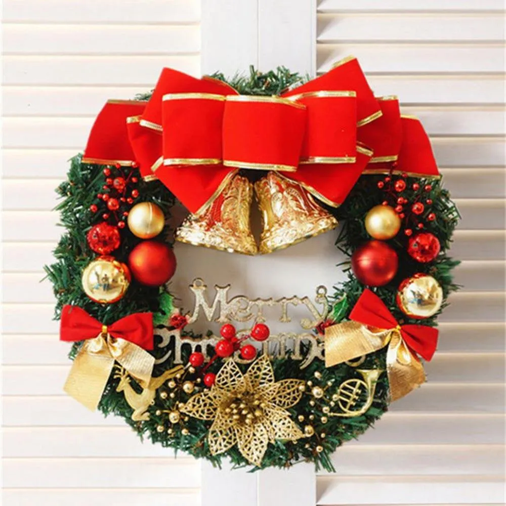 30cm Christmas Large Wreath Door Wall Hanging  Ornament