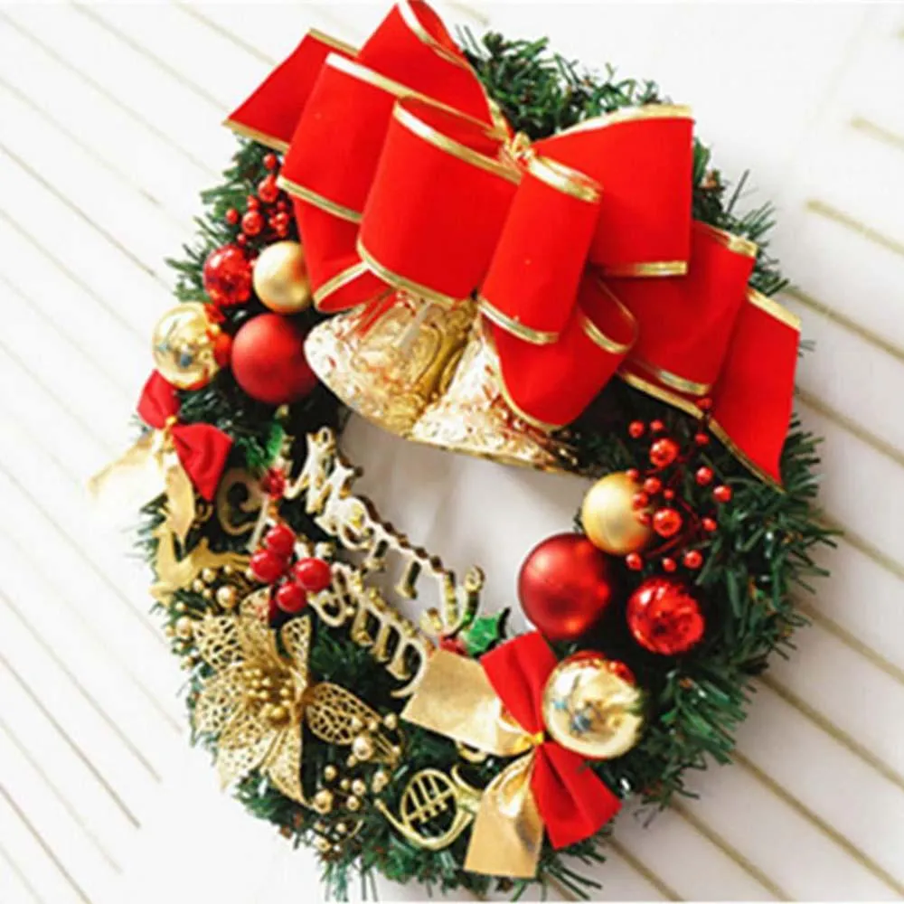 30cm Christmas Large Wreath Door Wall Hanging  Ornament