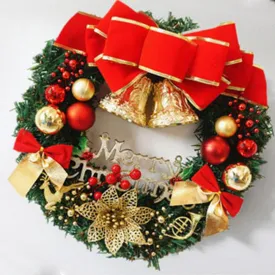 30cm Christmas Large Wreath Door Wall Hanging  Ornament