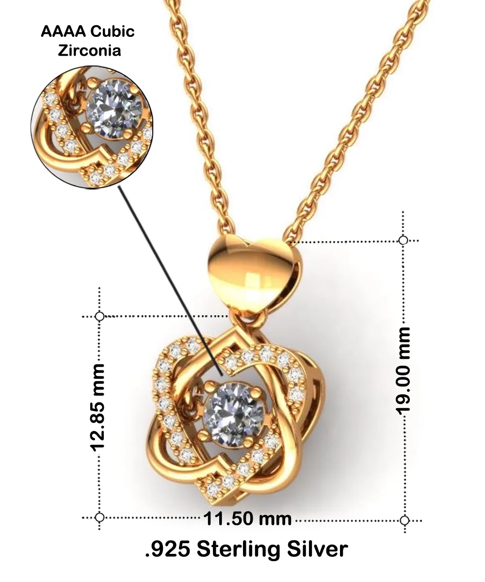 Agronomist Wife Heart Knot Gold Necklace No One Should Underestimate A Woman Who Is Also An Agronomist