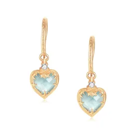 Aquamarine Gold Earrings - Miracle