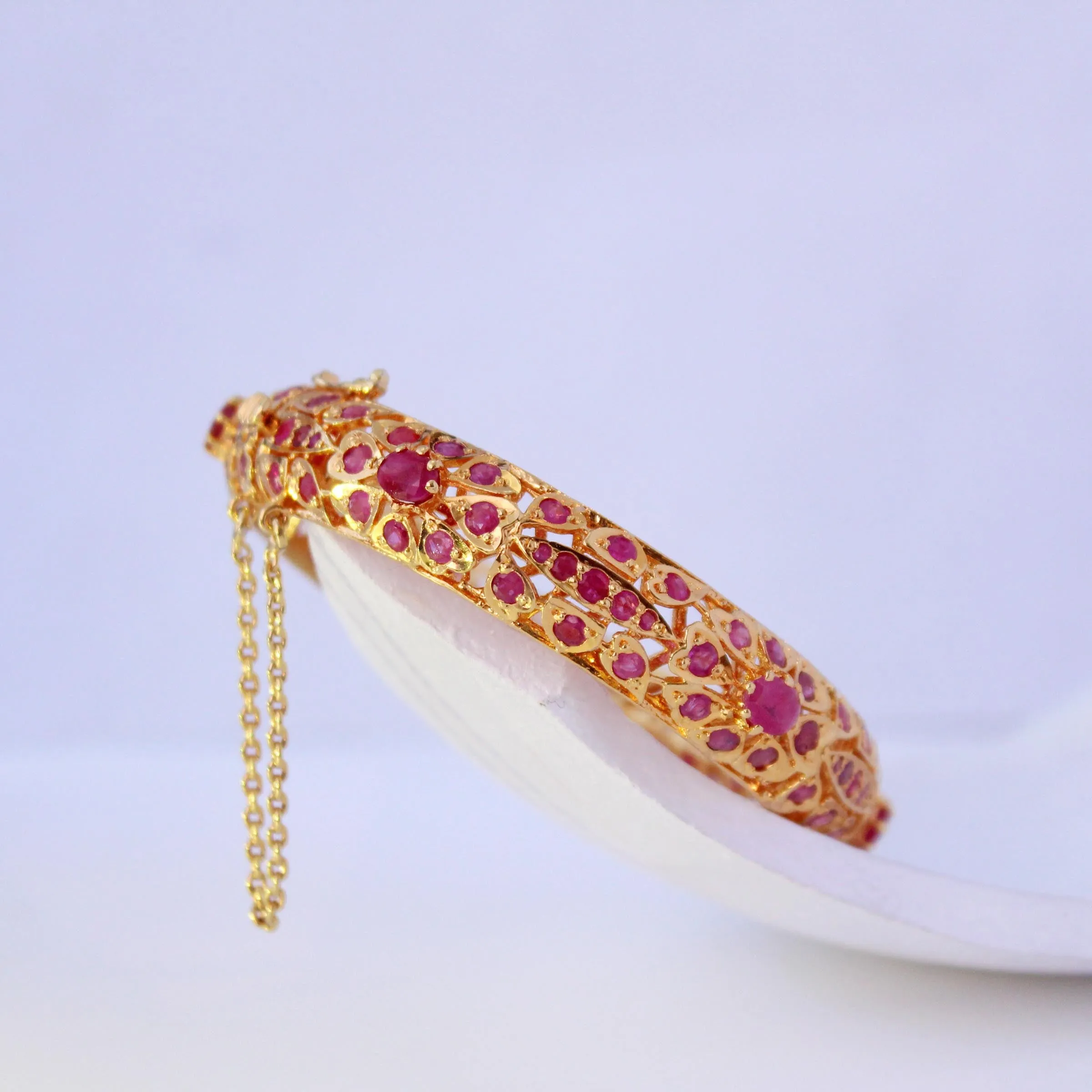 Bangle in Real Rubies