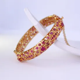 Bangle in Real Rubies