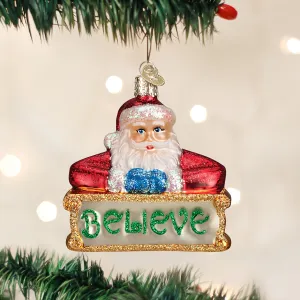 Believe Santa Ornament