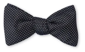 Black Runnymede Pin Dots Bow Tie - B4947