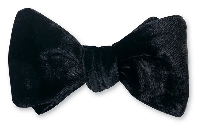 Black Velvet Bow Tie - B5668