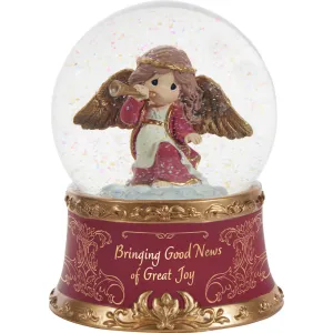 Bringing Good News Of Great Joy Annual Angel Musical Snow Globe