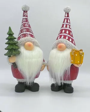 Christmas Gnome decor with A Santa Hat