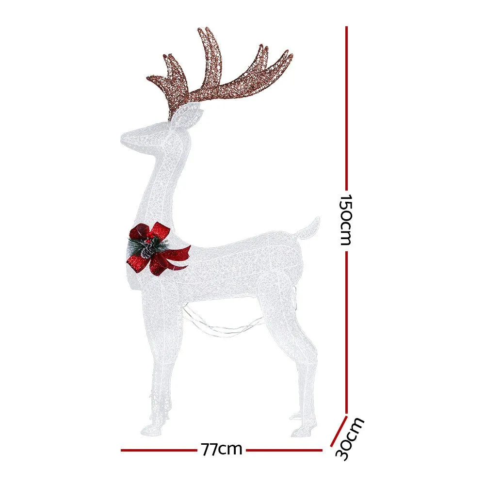 Christmas Lights Motif LED Rope Reindeer Waterproof Outdoor