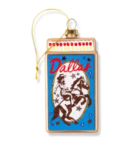 Dallas Matchbook Ornament