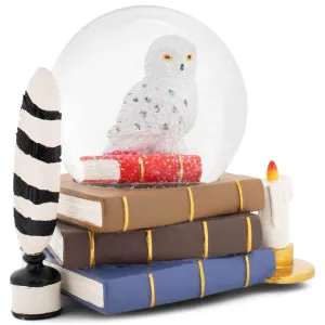 Elanze Designs Snowy White Owl 100MM Musical Snow Globe Plays Tune Fantasie Impromptu