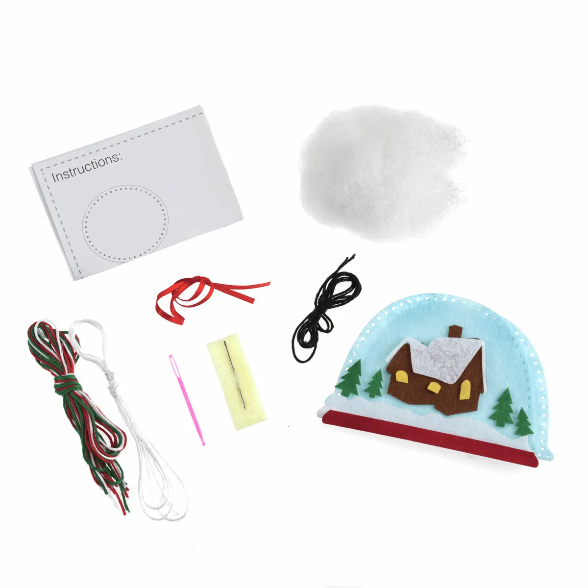 Felt Decoration Kit: Christmas: Snow Globe