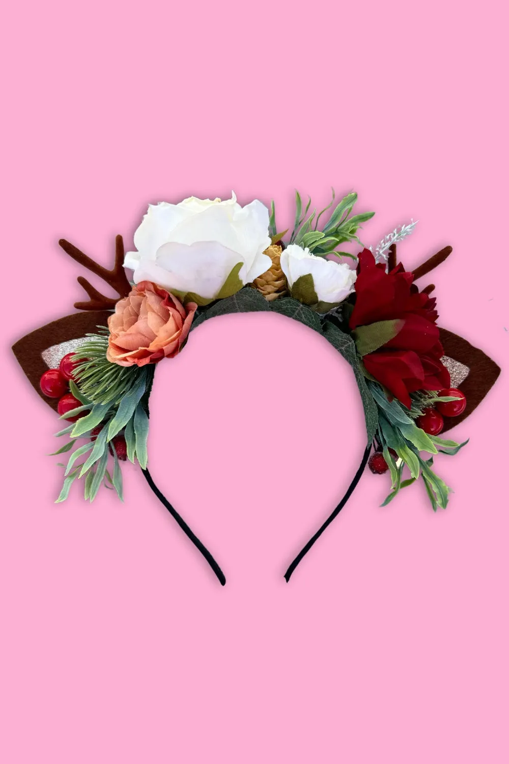 Festive Fern Headband - Cream