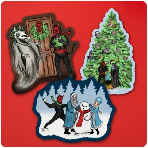 Krampus & Friends Series 2 Christmas Cutout Set of 3