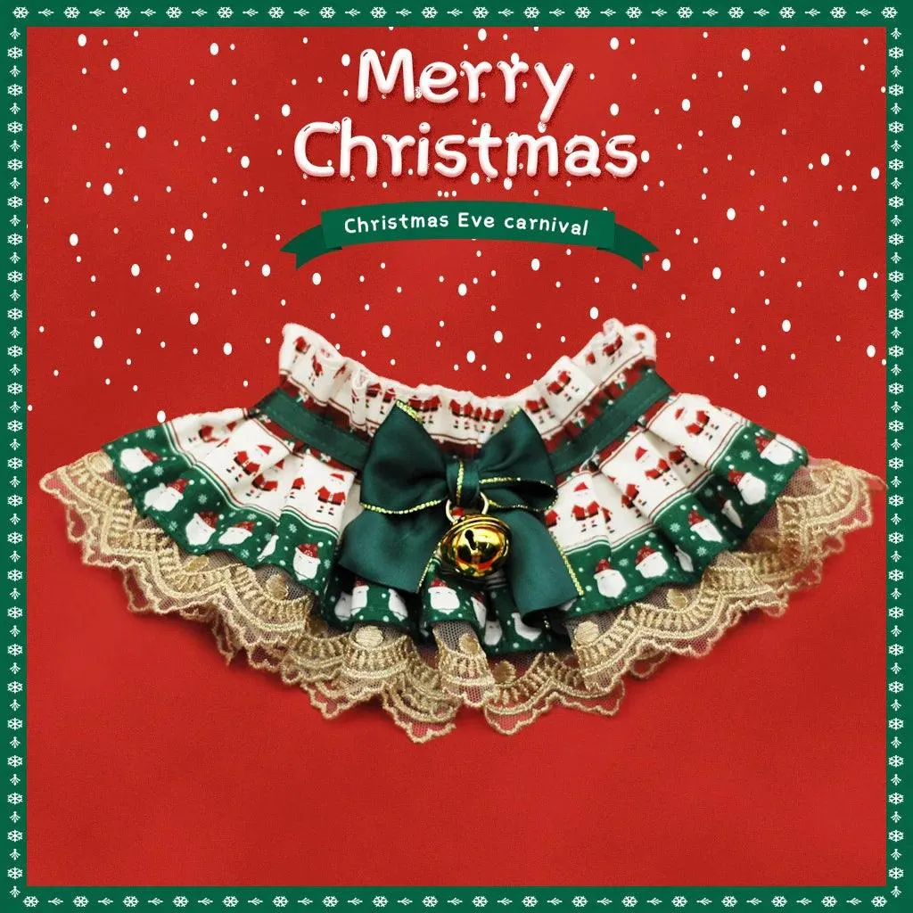 Pet Christmas Collar Bib for Cat Dog Cosplay