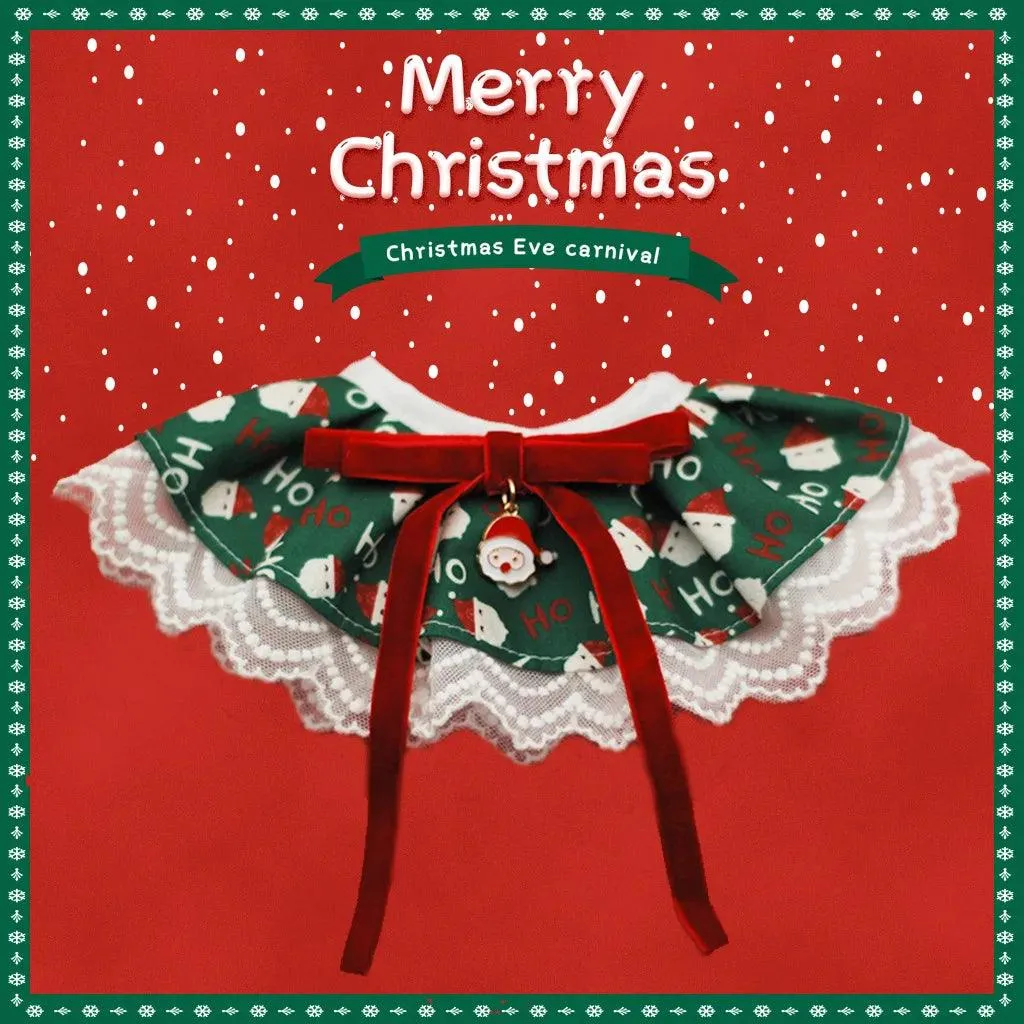 Pet Christmas Collar Bib for Cat Dog Cosplay