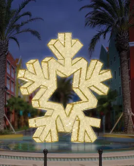 Regal Illuminated Snowflake LED Display - Warm or Cool White