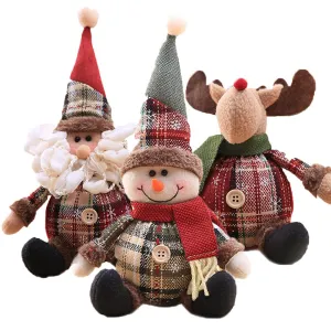 Santa Claus Christmas Doll Merry Christmas Decorations for Home Elk Christmas Ornaments Xmas Tree Decor  Navidad Natal Gifts