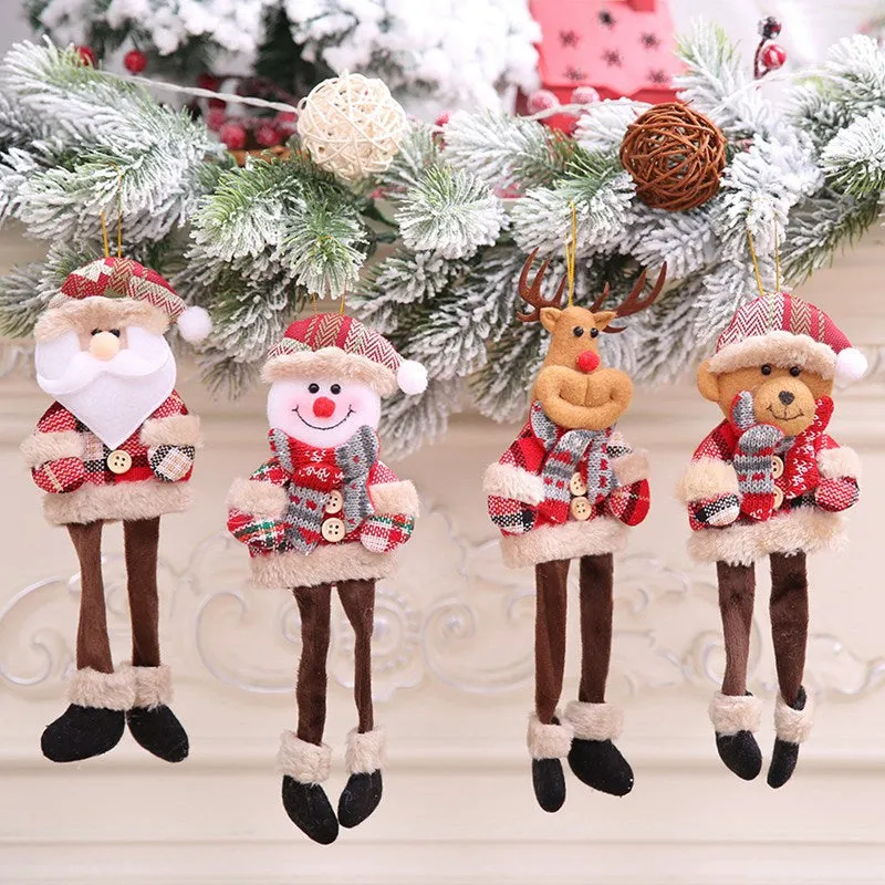 Santa Claus Christmas Doll Merry Christmas Decorations for Home Elk Christmas Ornaments Xmas Tree Decor  Navidad Natal Gifts