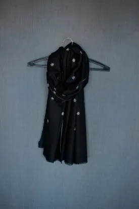 SHOP ANNIVERSARY SALE -   Kashmir Pashmina Star Collection 2 of 5, Hand Embroidered Shawl, Cashmere Wrap, Handwoven, 40x80"