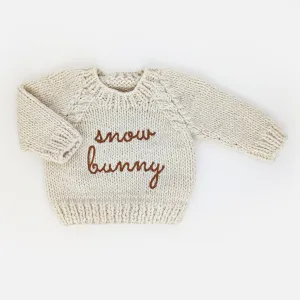 Snow Bunny Pecan Crew Neck Sweater for Baby & Toddler