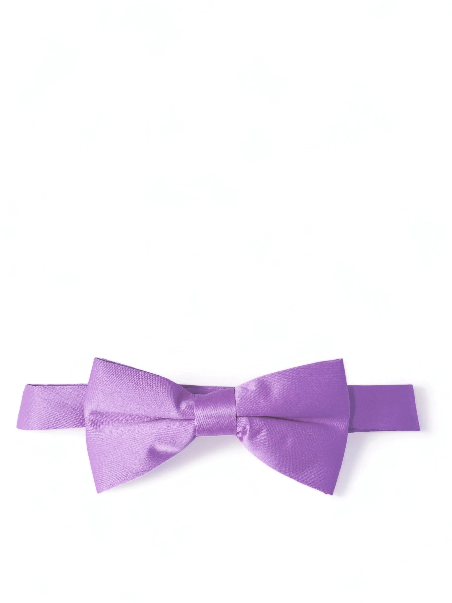 Solid Violet Pre-Tied Bow Tie