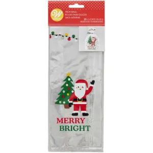 Wilton Santa Merry and Bright Treat Bags - 20 Pkt