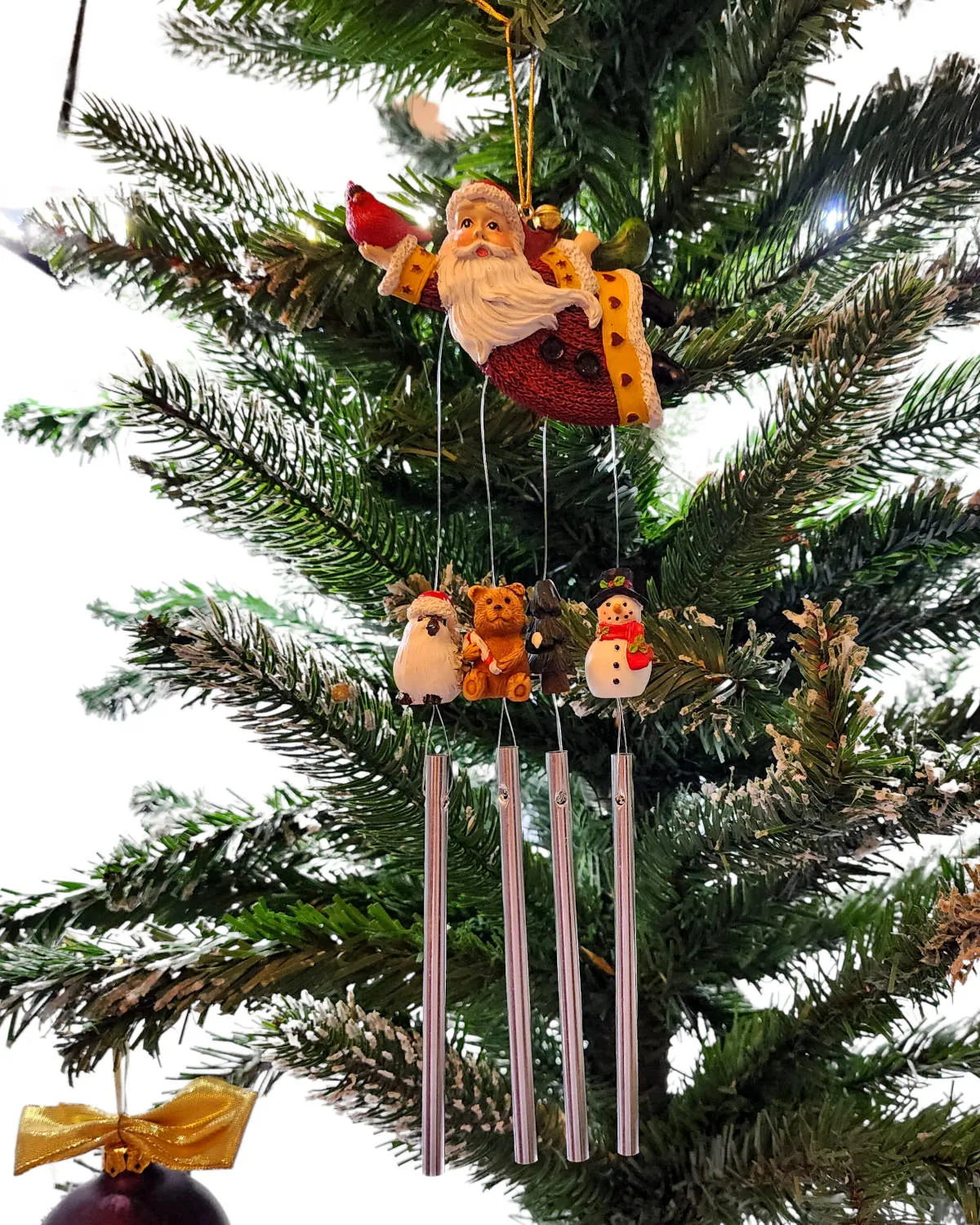 Wind chime Santa Christmas Ornament