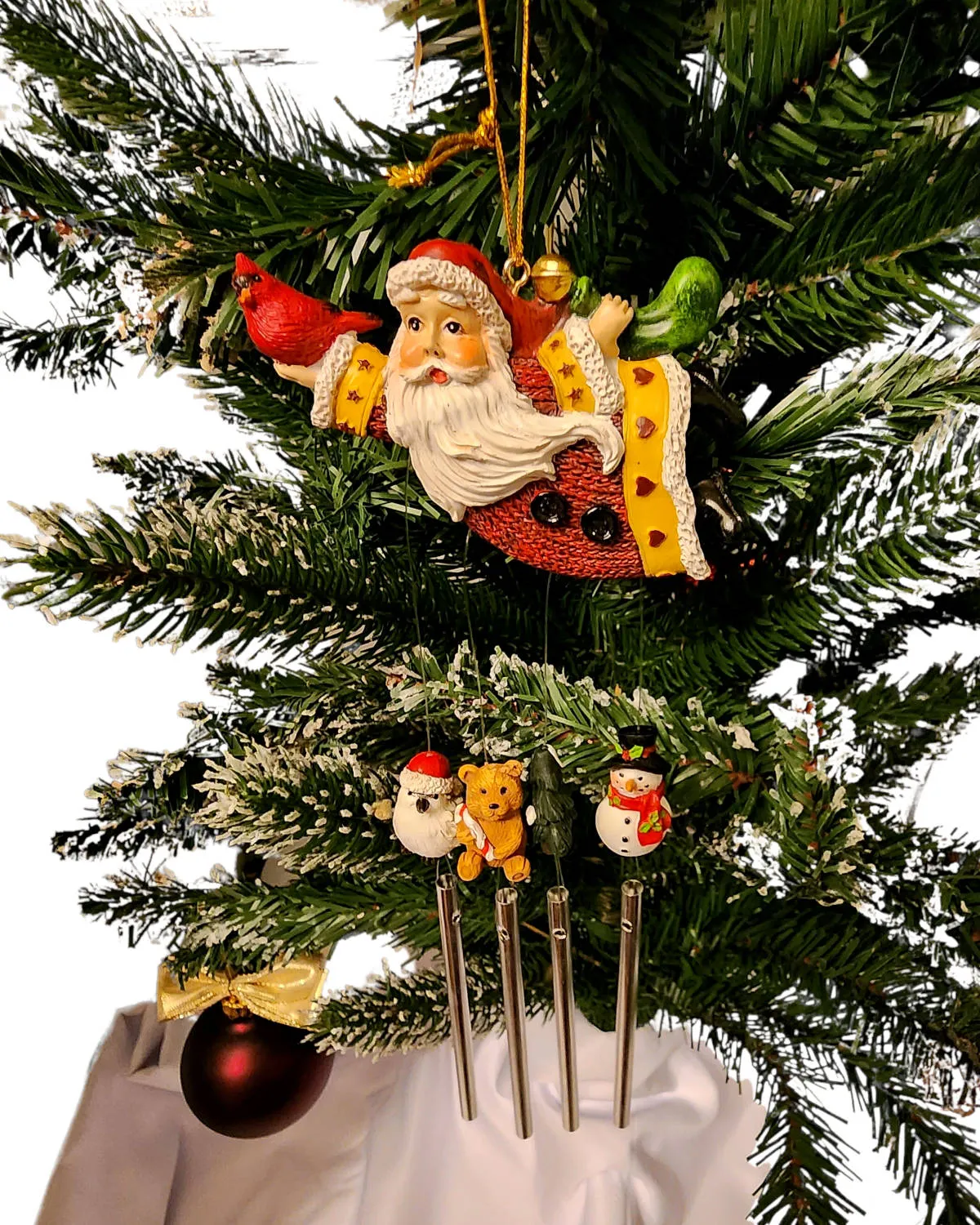 Wind chime Santa Christmas Ornament