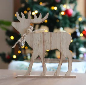 Wooden Reindeer Decoration